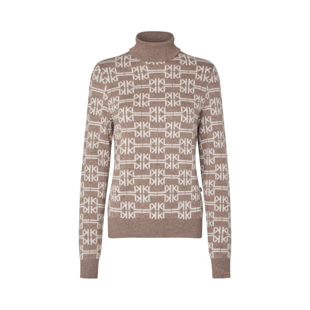 KLAnnabella Ladies Knitted Rollneck - Dove Melange