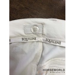 Equiline Pantalone Brne Ridebukser Full Grip - Hvid