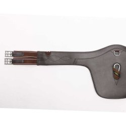 Kavalkade Plade Gjord Lder med Elastik - Brun