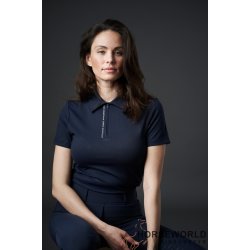 Catago Nash SS Zip Polo - Navy