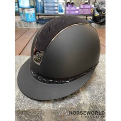 Samshield 2.0 Miss Shield Ridehjelm Shadowmatt Flower Emb./Flower Swa. - Sort/Sort/Black Chrome