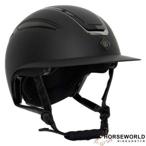 Imperial Riding Olania Deluxe Ridehjelm m. Bredt Visor - Sort