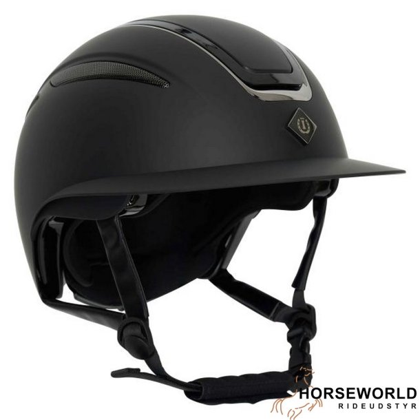 Imperial Riding Olania Deluxe Ridehjelm m. Bredt Visor - Sort