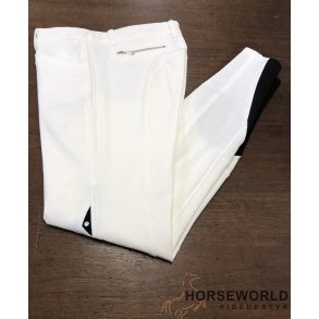 X-Grip Ceder Ridebukser Full Grip - Hvid