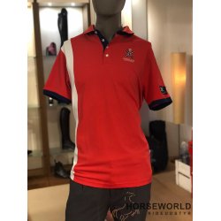 Brunswick Mens Tec Pique Polo - Red Hibiscus