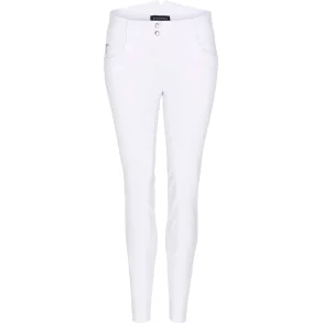 Equipage Andalouse Hjtaljede Full Grip Ridebukser - Hvid