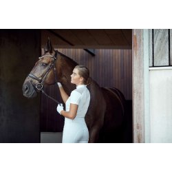 Equipage Andalouse Hjtaljede Full Grip Ridebukser - Hvid