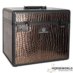 Imperial Riding Grooming Box - Brown Croco