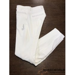 Equiline Pantalone Brne Ridebukser Full Grip - Hvid