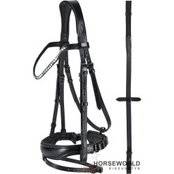 HG Cryll Trense m. Aachner Nsebnd - Sort/Slv