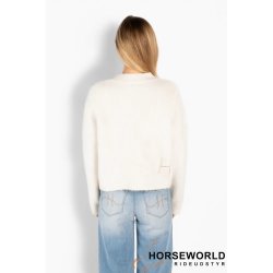 H�ST Pernille Short Cardigan - White Alyssum