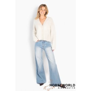 H�ST Pernille Short Cardigan - White Alyssum