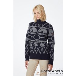 Vestrum Ansan Turtle Neck Strik - Navy/Grigio 