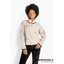 H�ST Iben Zip Tr�je - Light Beige Melange