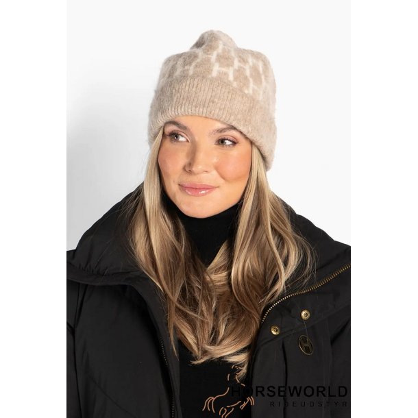 H�ST Gera Beanie Hue - Light Brown Melange