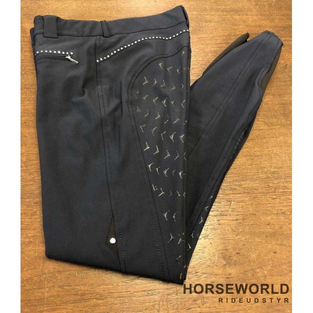 Women Dressage Ridebukser Full Grip Cecile - Navy