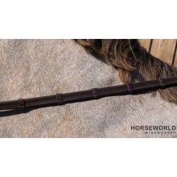 Dy'on Gummitjler m. Stoppere 13 mm Working - Brun m. Hvide syninger	