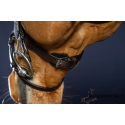 Dy'on Flat Leather Trense Working - Sort