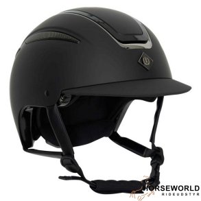 Imperial Riding Olania Deluxe Ridehjelm m. Smalt Visor - Sort