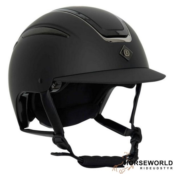 Imperial Riding Olania Deluxe Ridehjelm m. Smalt Visor - Sort