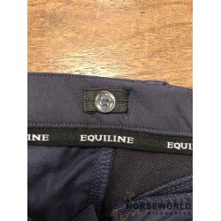 Equiline Pantalone Brne Ridebukser Full Grip - Navy 