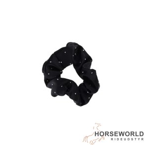 Scrunchi Elastik m. Sten - Sort