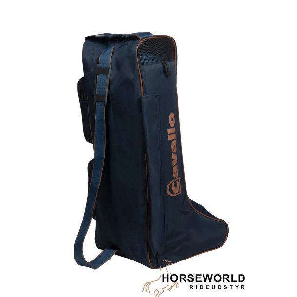 Cavallo Raafia St�vletaske - Navy/Brun