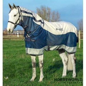 Horseware Rambo Summer Series Disc Dkken 0g + 100g liner - Navy/Grey