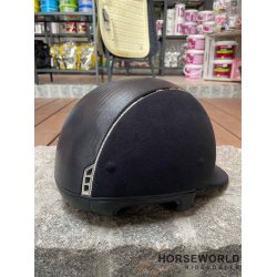 Samshield Ridehjelm Alcantara Lder Top - Bl/255 Crystal Swarovski Chrome 