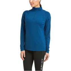 Ariat Auburn 1/4 Zip Baselayer - Blue Opal