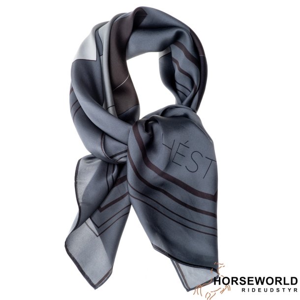 HST Bilbao Silk Scarf - Grey 