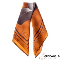HST Bilbao Silk Scarf - Leather Brown
