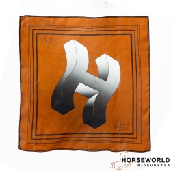 HST Bilbao Silk Scarf - Leather Brown