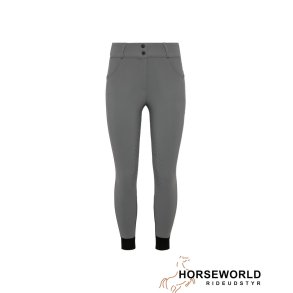 Trolle Projects New Star Cut High Waist Full Grip Ridebukser - Stone Grey