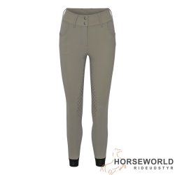 Trolle Projects New Star Cut High Waist Full Grip Ridebukser - Earth Grey