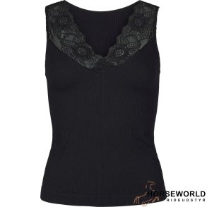tim&simonsen Belen V-Lace Top - Sort