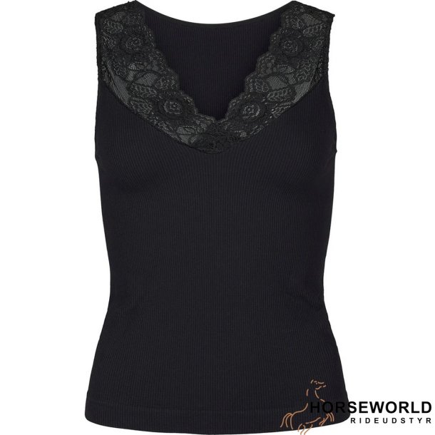 tim&simonsen Belen V-Lace Top - Sort