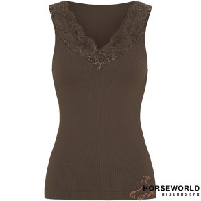 tim&simonsen Belen Rib V-Lace Top - Noce