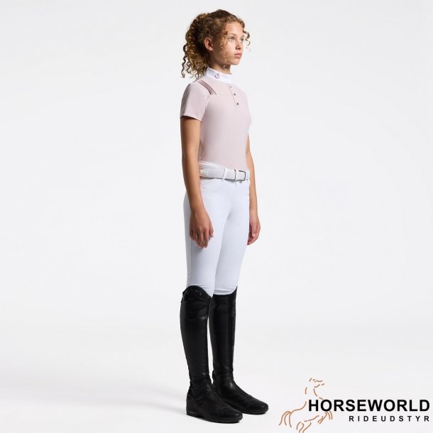 CT Jersey Pleated S/S Competition Shirt Junior - Violet Ice