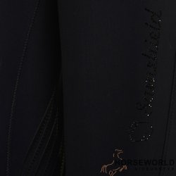 Samshield Clara High Waist Ridebukser Full Grip - Sort