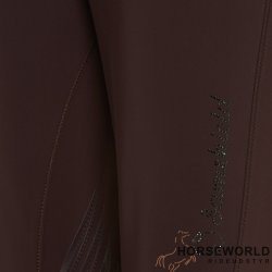 Samshield Clara High Waist Ridebukser Full Grip - Chocolate