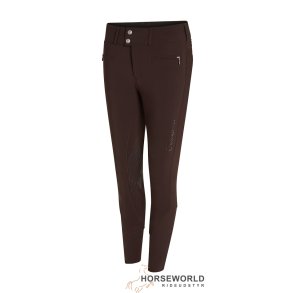 Samshield Clara High Waist Ridebukser Full Grip - Chocolate
