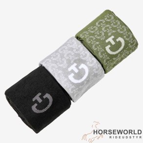 CT Motif Jaquard 3-pak Strmper - Sort/Gr/Grn