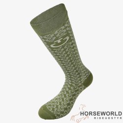 CT Motif Jaquard 3-pak Strmper - Sort/Gr/Grn