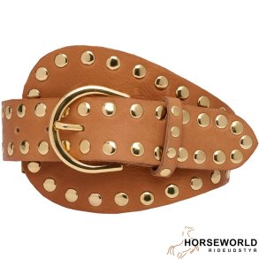 tim&simonsen Dunja Stud B�lte - Cognac/Guld