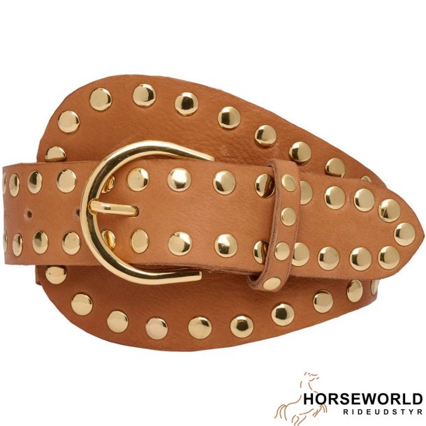 tim&simonsen Dunja Stud B�lte - Cognac/Guld