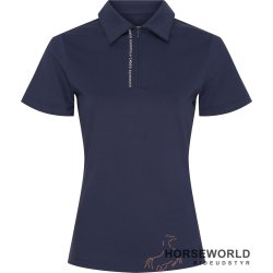 Catago Nash SS Zip Polo - Navy