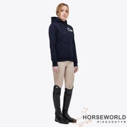 CT Cotton Piqu Zip Hoodie Junior - Navy