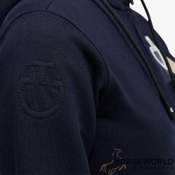 CT Cotton Piqu Zip Hoodie Junior - Navy