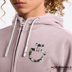 CT Floral Embroidy Logo Zip Hoodie Junior - Violet Ice